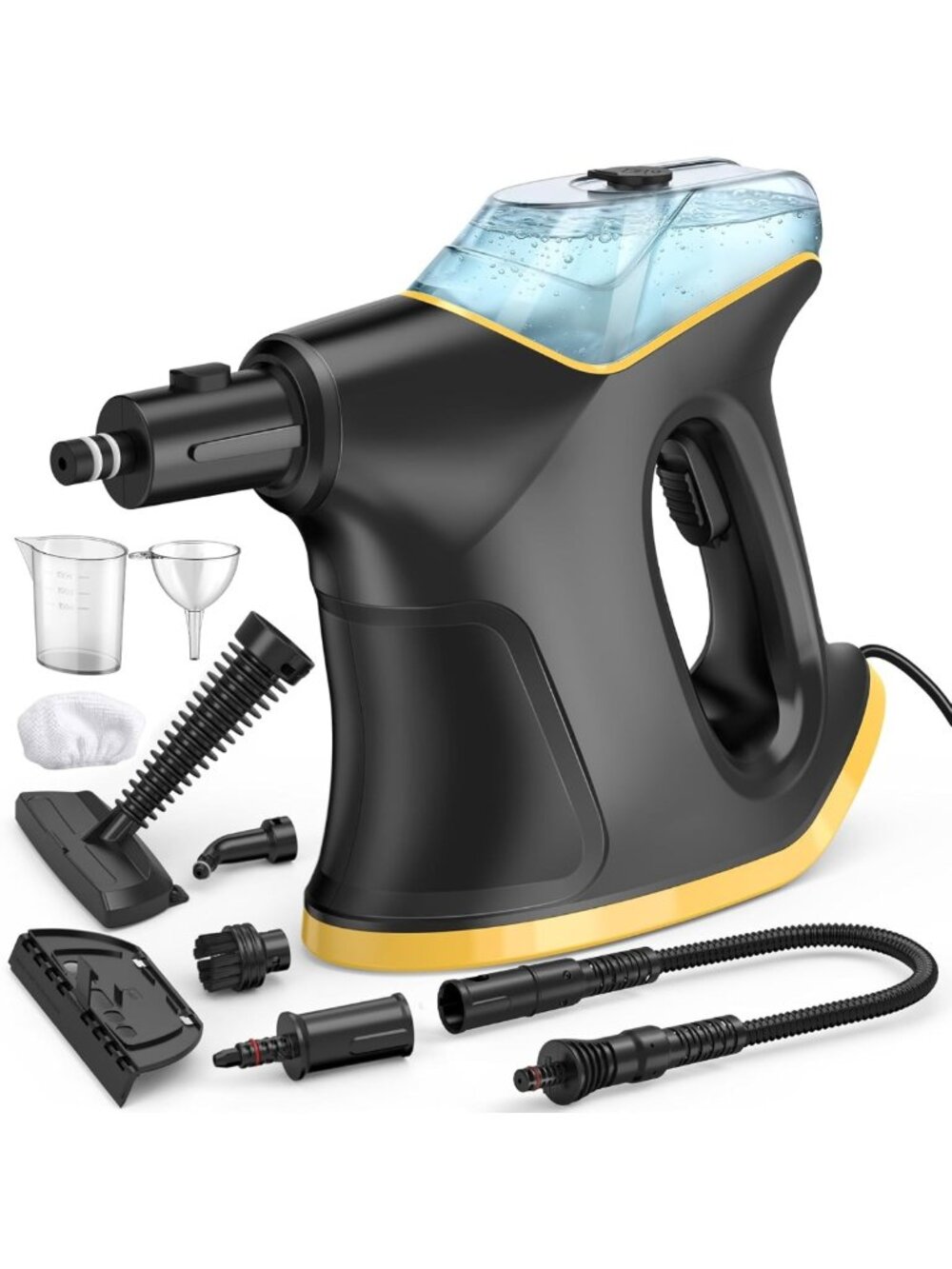 Multipurpose Heavy Duty Steam Cleaner - Fast Heating, Safety Lock, 9 Accessories